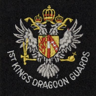 1st Kings Dragoon Guards silk blazer badge